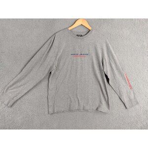POLO Jeans Co Ralph Lauren Long Sleeve Gray Shirt Men's Size Medium
